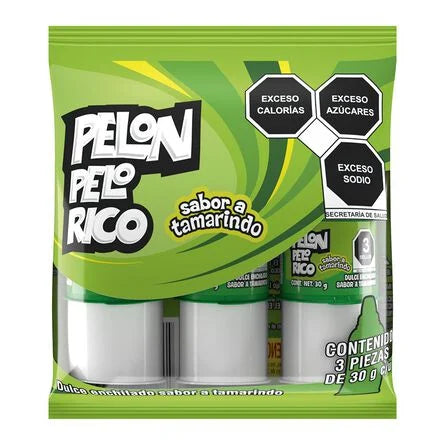 Pelon Pelorico Tamarind Spicy Candy 3-Pack 3oz