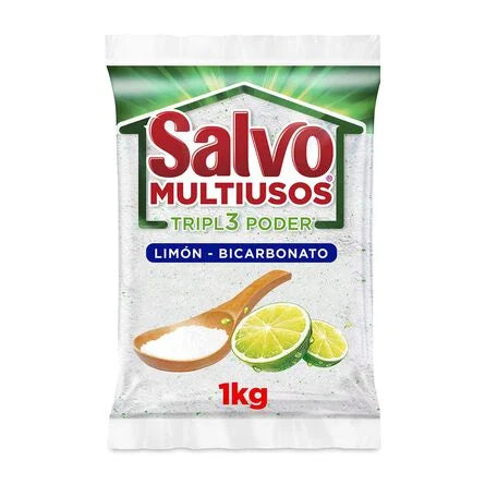 Salvo Multipurpose Lemon Triple Power Powder Detergent 2.2lb