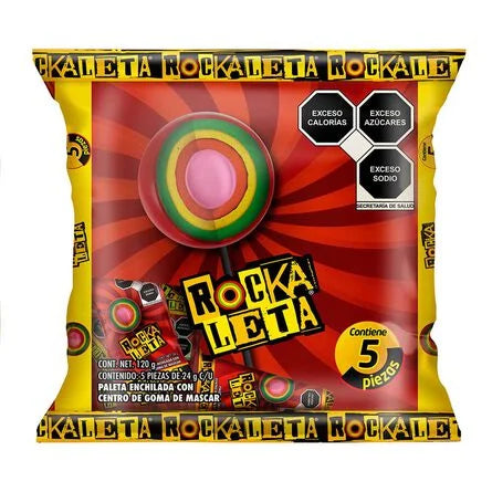 Rockaleta Lollipop 5 Pieces 120g