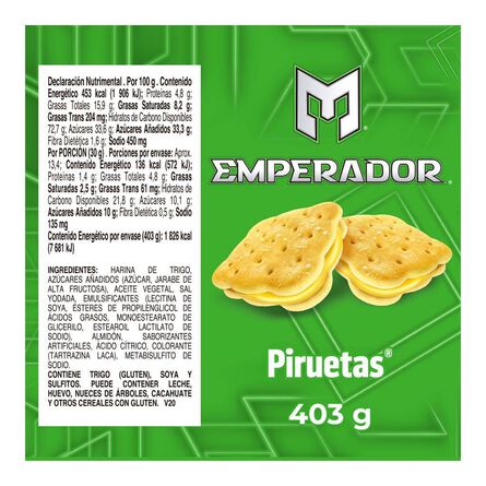 Emperador Piruetas Cookies 10oz