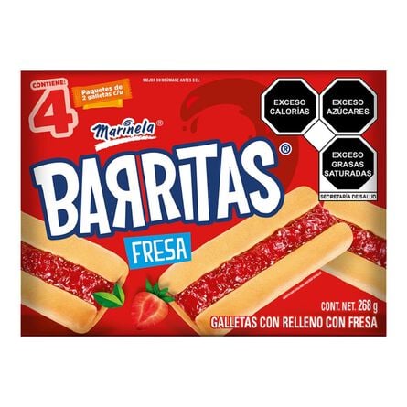 Barritas Strawberry Marinela Cookies 9.5oz