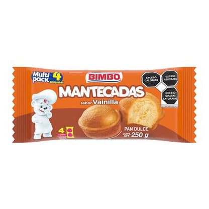 Bimbo Mantecadas Vanilla Flavored 8 Pieces