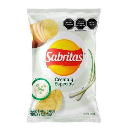 Sabritas Chips with Sour Cream and Spices Flavor 5.65oz