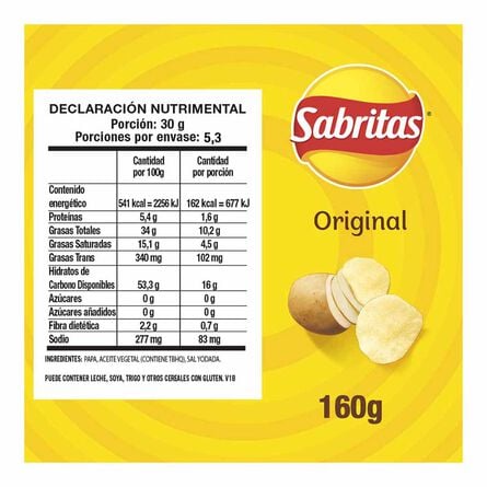 Sabritas Classic Original Chips 5.6oz