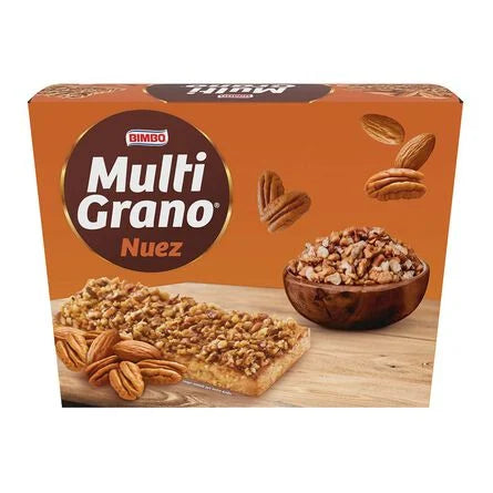 Bimbo Multi Grano Walnut Cereal Bars 6 Pieces 7.2oz